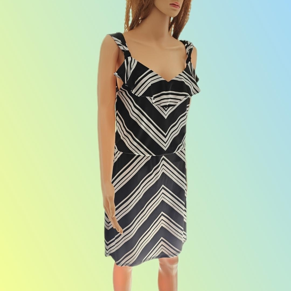 White House Black Market Striped Midi Dress – Size Small